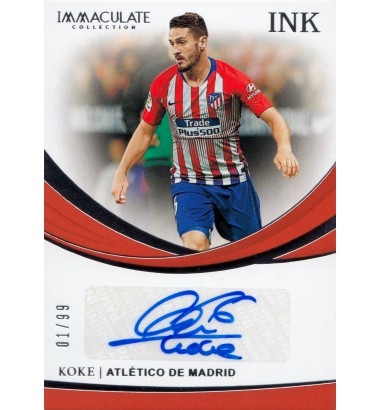 PANINI IMMACULATE COLLECTION 2018-2019 INK Koke (Atlético de Madrid)